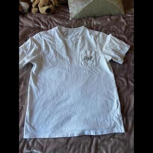 Vineyard Vines White Graphic Pocket T-Shirt Y-Lg (18